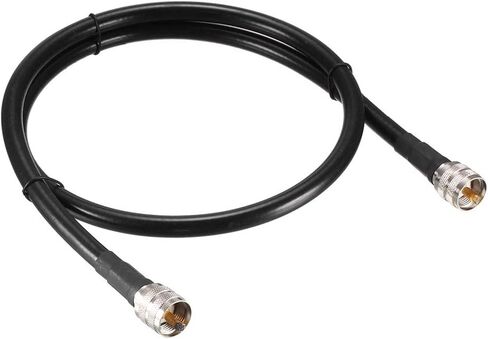 RG213 Coaxial Cable 4Ft(1.22M), 50 Ohm UHF Male PL-259 to UHF Male PL-259 Low Loss Coax Cable for HAM & CB Radio, Antenna Analyzer, Security CCTV Camera in Saudi Arabia