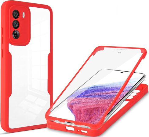 Ysnzaq Clear Case for Oppo Reno 12 Pro (Not 12), Full Surround Soft TPU with Screen Protection Phone Cover for Oppo Reno12 Pro QB Purple in Saudi Arabia