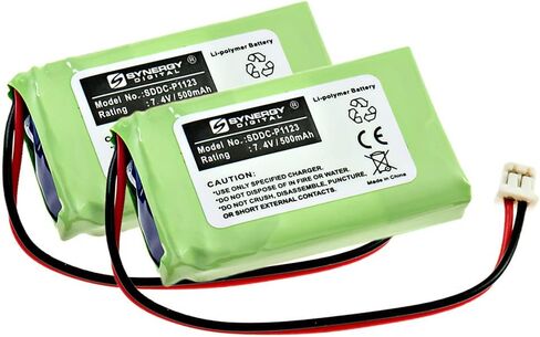 Synergy Digital Dog Collar Battery, Compatible with Dogtra AE562438P6H, AE602048P6H, BP74T2 Dog Collar Battery (Li-Pol, 7.4V, 500 mAh) in Saudi Arabia
