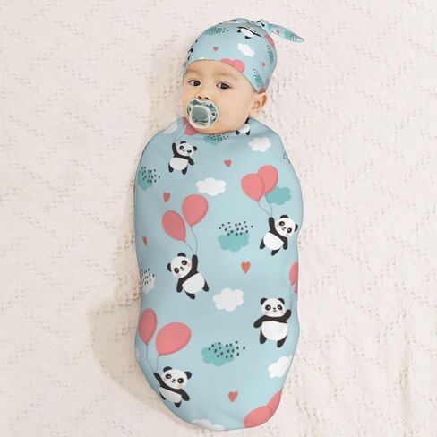 Halloween Bat Newborn Swaddle Blankets Hat Sets Soft Baby Receiving Blanket Swaddle Sack for Baby Shower Infant Boy Girl Gift in Kuwait