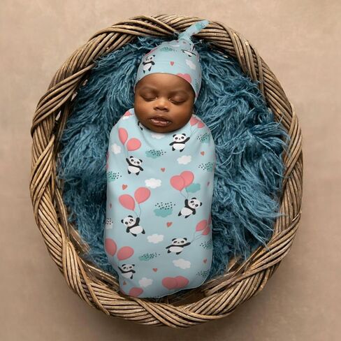 Halloween Bat Newborn Swaddle Blankets Hat Sets Soft Baby Receiving Blanket Swaddle Sack for Baby Shower Infant Boy Girl Gift in Kuwait