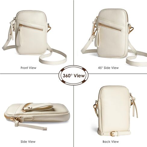 M-Plateau Leather Crossbody Bags for Women, Small Sling Bag for Women, Phone Purse with Adjustable Strap in Saudi Arabia