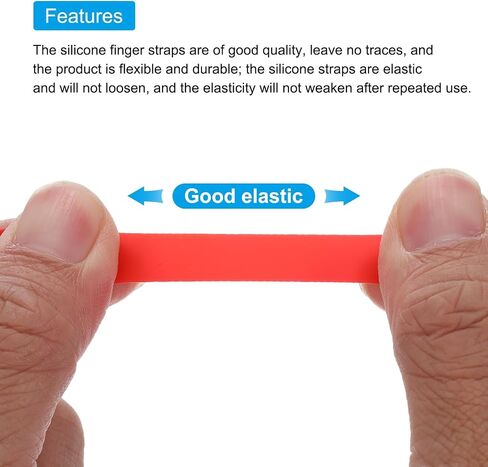 MECCANIXITY Phone Grip Strap Portable Wrist Strap Silicone Elastic Cord for Phone Case Black 1Pcs in Saudi Arabia