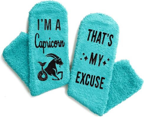 HAPPYPOP Gemini Zodiac Birthday Astrology Constellation Horoscope Gifts for Women Teen Girls, Fuzzy Green Fluffy Space Galaxy Gemini Socks Teens in Saudi Arabia