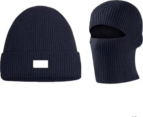 Balaclava Face Mask Beanie Hats, 2 in 1 Knitted Beanie for Men Women Full Face Ski Mask Face Cover Outdoor Sports in Saudi Arabia