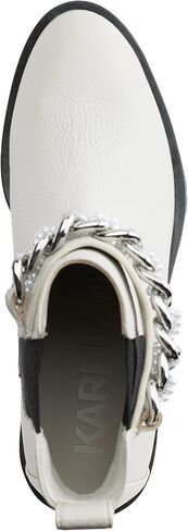 KARL LAGERFELD Women's Lug Bottom Pierson Mid Shaft Boot Ankle in Saudi Arabia