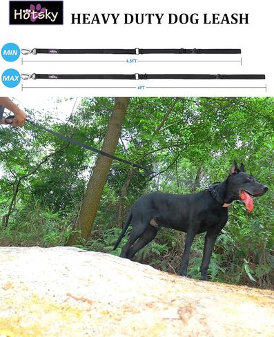 مقود الكلاب شديد التحمل من هوتسكي بمقبضين مبطنين، مقود الكلب بحزام أمان من النايلون قابل للتعديل بطول 4.5-6 أقدام مع مقبض حركة وحلقة تسلق للكلاب الكبيرة والمتوسطة والصغيرة التي تسحب، مموه أرجواني in Kuwait
