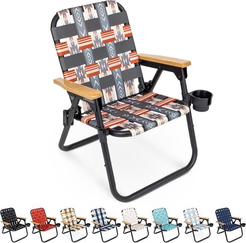 GoSports WOVN Premium Beach & Camping Chairs - Folding Backpack Chairs for Adults - 9 Styles Available in Saudi Arabia