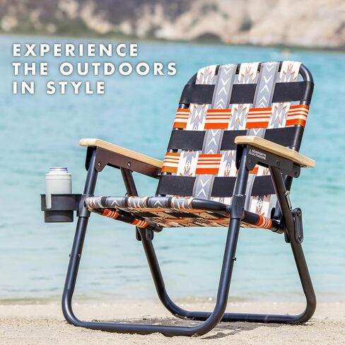 GoSports WOVN Premium Beach & Camping Chairs - Folding Backpack Chairs for Adults - 9 Styles Available in Saudi Arabia
