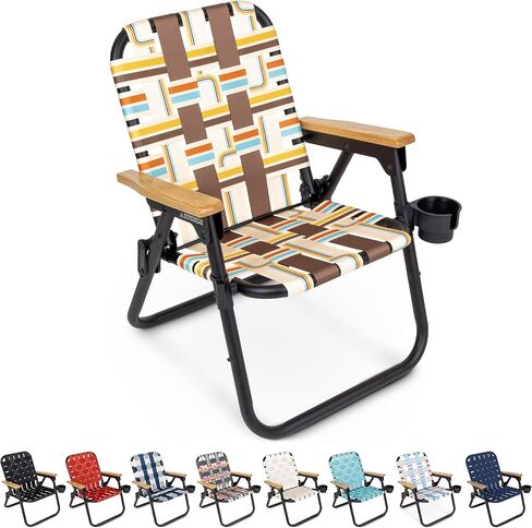 GoSports WOVN Premium Beach & Camping Chairs - Folding Backpack Chairs for Adults - 9 Styles Available in Saudi Arabia