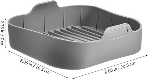 iplusmile Silicone Liners Square 8 Inches for Air Fryer, Reusable Silicone Pot Baking Tray Non Stick Food-grade Safe Air Fryer Liner Basket Accessories for Air fryers Oven in Saudi Arabia