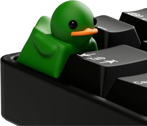 Duckeys Duck Keycap - ABS PVC Keycap Replacement Key, for MX Mechanical Keyboards, OEM Profile, Custom ESC Key Replacement Keycap - Green in Saudi Arabia