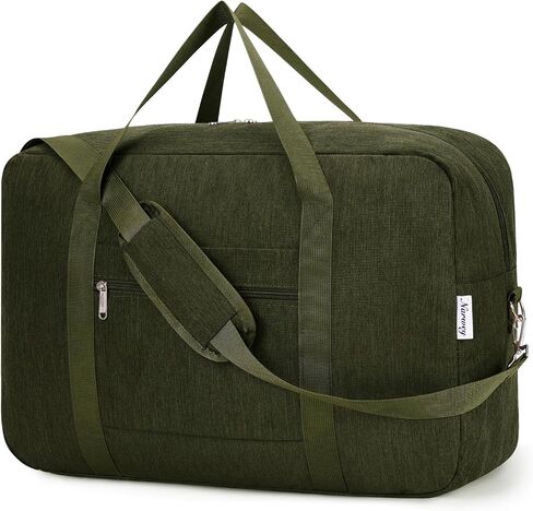 For Spirit Airlines Personal Item Bag 18x14x8 Foldable Travel Duffel Bag Underseat Carry on Luggage for Women and Men 30L (Black) in Kuwait