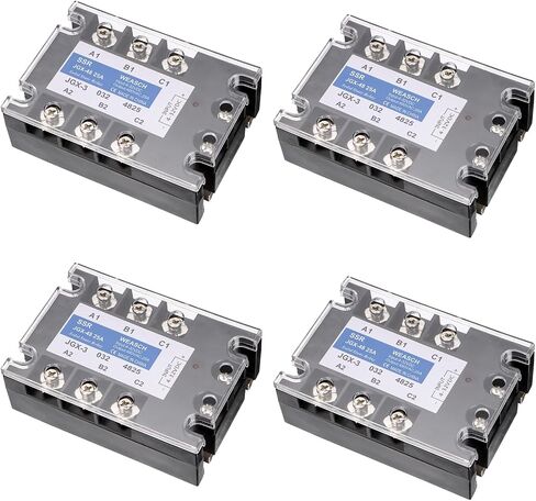 3 Phase Solid State Relay, JGX-48 25A, DC to AC, Input 4-32VDC to Output 480VAC 25A (1) in Kuwait