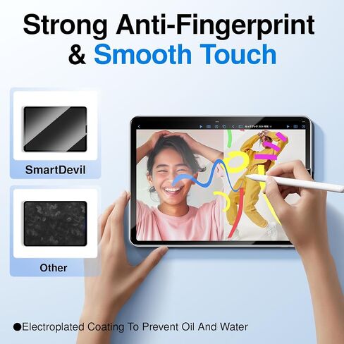 SmartDevil 2 Pack Screen Protector for iPad Pro 11 Inch (2022/2021/2020/2018), iPad Air 5/4 with Easy Installation SmartPull Box, 9H Clear Tempered Glass Film, Anti-Shatter, Bubble Free,Dust-Free in Kuwait