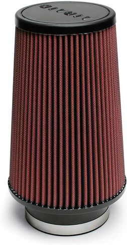 Airaid 702-470 Universal Clamp-On Air Filter: Round Tapered; 4 in (102 mm) Flange ID; 9 in (229 mm) Height; 6 in (152 mm) Base; 4.625 in (117 mm) Top, Black in Saudi Arabia