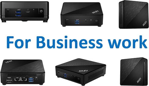 MSI Cubi 5 Mini PC (10-Core Intel i5-1235U, Intel UHD, 32GB RAM, 1TB PCIe SSD, Thunderbolt 4, WiFi 6E, Bluetooth 5.3, Black, Win 11 Pro) with Dockztorm Hub in Saudi Arabia
