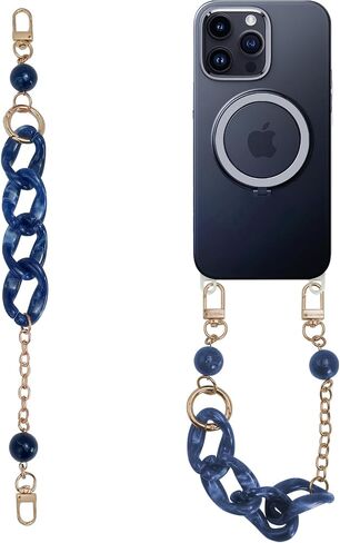 Phone Lanyards Wrist Strap,Metal Acrylic Hook Wristlet Bracelets Phone Wristlet Strap Decoration Gifts in Saudi Arabia