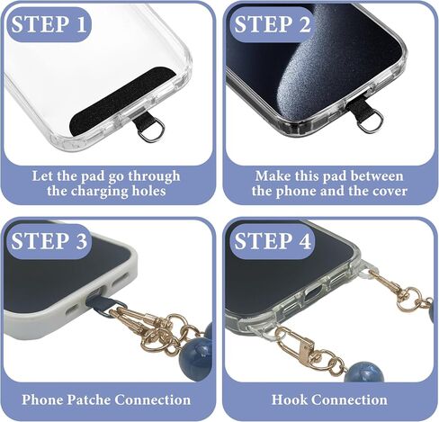 Phone Lanyards Wrist Strap,Metal Acrylic Hook Wristlet Bracelets Phone Wristlet Strap Decoration Gifts in Saudi Arabia