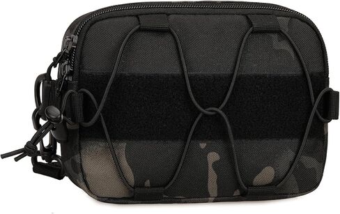 Tactical Molle Admin Dump Pouch, Molle Pouches for Vest Utility EDC Pouch Bag Dual-Purpose Sub Abdominal Dangler Drop with Molle Loop Back Strap in Saudi Arabia