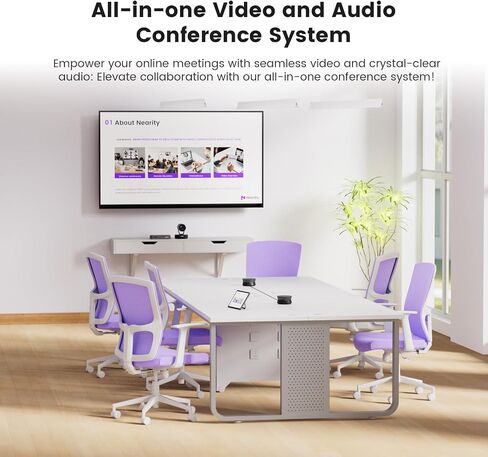 V415 4K PTZ Webcam, Zoom Certified Conference Camera, 15x Hybrid Zoom, AI-Powered Noise Cancellation, HDMI | RJ45 NDI Supported, 350° Pan & 60° Tilt, Remote Control for Zoom/Teams/Google Meet in Saudi Arabia