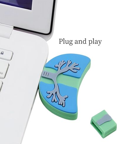 محرك أقراص فلاش USB 3.0 سعة 128 جيجابايت، محرك أقراص فلاش كارتوني جديد، عصا ذاكرة الرئة، عصا ذاكرة من مطاط السيليكون in Saudi Arabia