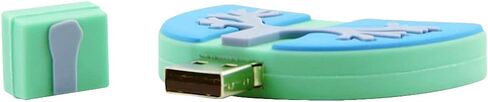 محرك أقراص فلاش USB 3.0 سعة 128 جيجابايت، محرك أقراص فلاش كارتوني جديد، عصا ذاكرة الرئة، عصا ذاكرة من مطاط السيليكون in Saudi Arabia