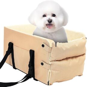 مقعد سيارة معزز للكلاب الصغيرة والقطط، مقاعد سيارة للجرو بوحدة تحكم مركزية مع أشرطة وأحزمة قابلة للتعديل، مستلزمات رائعة للحيوانات الأليفة لحامل سيارات الكلاب in Kuwait