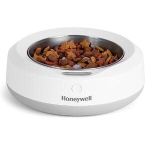 Honeywell Smart Pet Bowl with Built-in Food Scale and Removable Slow Feeder Insert, App-Based, WiFi Enabled, 2-Cup Capacity, USB Rechargeable, Ideal for Monitoring Pet's Eating Habits