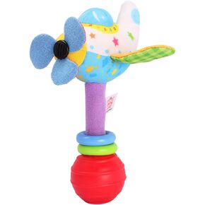 TOYANDONA Puzzle Toy 1pc Educational Bell Funny Toy, Design Baby Lovely Cloth Safe Plaything, Stuffed Hearing Sounding Hand Rattle Toy Airplane Rattles Infant Cartoon Handbells Kids Developmental Toys