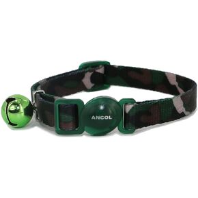 Camouflage Cat Collar with Safety Buckle Blue