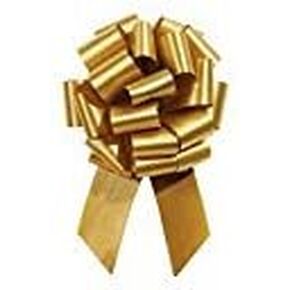 White Flora Satin 5.5" Pull Bows 20 Loops 10 pk Premium Quality Gift wrap Paper A1 bakery supplies