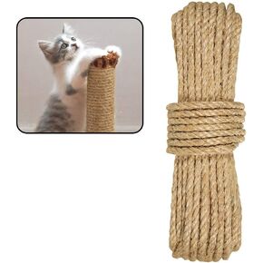 West Coast Paracord Natural Cat Sisal Rope for Scratching Post – Replacement Tree Tower – Repairing, Recovering Hemp Rope – DIY Scratcher Hemp Rope for Cat Tower and Tree (100 Feet)