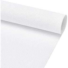 BENECREAT 16CT Cotton Cross Stitch Fabric, 40x20 Inch Aida Cloth 16 Count Embroidery Cloth for Craft Embroidery, Handmade Needlework, DIY Handicrafts, 0.5mm Thick