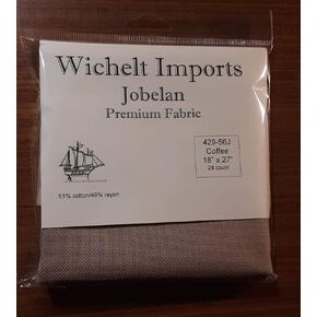 Premium Jobelan Fabric for Cross Stitch 18" x 27" Coffee Brown