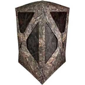 Primos Hunting Double Bull Roughneck Ground Blind, Hunting Blind with Silent Slide Windows and 11 Covered Windows with Shoot Through Mesh