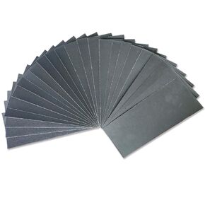 24PCS Sandpaper Variety Pack with 1 Hand Sander, 3.6 x 9inch Sand Paper Sheets 180 to 2000 Grits Assorted for Small Projects, Wood Furniture Finishing, Metal Sanding, Automotive Polishing