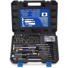 Precision Screwdriver Set, 100-Piece Torque Screwdriver Engineering Repair Kit, Roll Pin Punch Set with Magnetic Screwdriver Handle and Storage Case for Maintenance