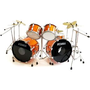 AXE HEAVEN 1:4 Scale Replica Model Metallica Lars Ulrich Death Magnetic Orange Tama Drum Kit