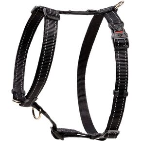 Reflective Adjustable Dog H Harness for Large Dogs; matching collar and leash available, Pink