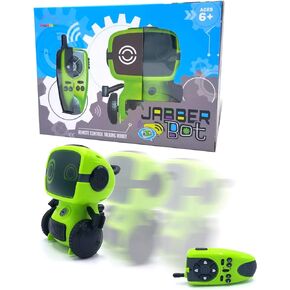 JabberBot - Multifunctional Smart RC Robot For Kids. Remote Control Robot That Can Move, Make Fun Sound/Voice Effects, Talk and Spy! Programming Mode & Two Way Walkie Talkie Communication Available.