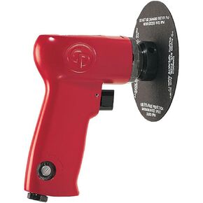 Chicago Pneumatic CP9778 - Air Sander Tool, Home Improvement, Woodworking Tools, Polisher, Rust Removal, Right Angle Sanding Tool, Pistol Handle, Hook & Loop, 5 Inch (125 mm), 0.5 HP/370W - 14000 RPM