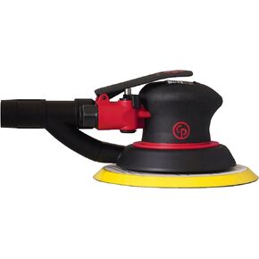 Chicago Pneumatic CP7225CVE-3 - Air Random Orbital Sander Tool, Home Improvement, Woodworking Tools, Polisher, Sanding Tool, Hook & Loop, Central Vacuum, 6 Inch (150 mm), 0.28 HP / 210 W - 12000 RPM