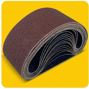 15 Pcs 2 x 27 Inch Assorted Aluminum Oxide Belt Sander Sanding Belt - 3 Each of 80/120/150/240/400 Grits in Kuwait