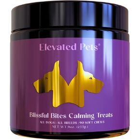 Blissful Bites Natural Calming Chews for Dogs, Calming Treats for Separation and Storm Anxiety Relief, Soothing and Sleep Aid, Puppy and Large Dog Calming Chews, 90ct