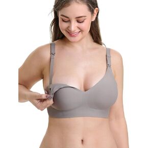 ChouChouter Nursing Bras for Breastfeeding, Seamless Wireless Comfort Maternity Bras for Pregnancy with Support