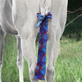 Harrison Howard Stretchy Tail Bag Breathable Horse Tail Guard Slip on Design Protect Horse Tail 2 Strand Closure Straps Keep Tail Clean & Protected 22" L Length Makes Grooming Easy-Blossom Vibe in Saudi Arabia