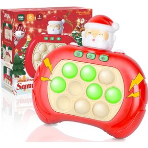 Quick Push Pop Game Fast Push Bubble Game Console Pop Game Fidget Toys Light up Pop Game for Kids and Adults, Birthday Gift