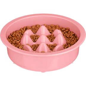 The Niner Slow Feed Bowl - Raised Peaks Slow Down Pets Eating - Fits Elevated Feeders Including Neater Feeder Large Sizes - Gentle on Teeth and Gums - Holds up to 2 Cups (Aquamarine)