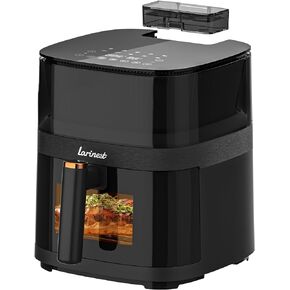 Air Fryer 5.3Qt, 8 Cooking Presets Airfryer for Quick Easy Meals, Compact Air Fryer with Nonstick Basket Dishwasher-Safe, Fit for 3-5 People, Auto Shutoff, AF501, Black